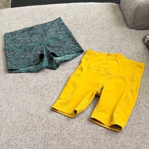 Lululemon and Athleta shorts